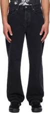Nudie Jeans Black Tuff Tony Jeans In Black Vintage
