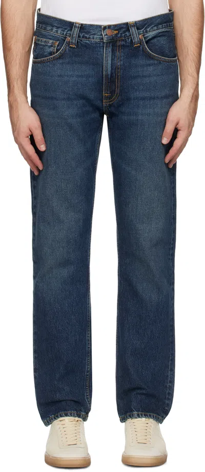 Nudie Jeans Blue Gritty Jackson Jeans In Blue Soil