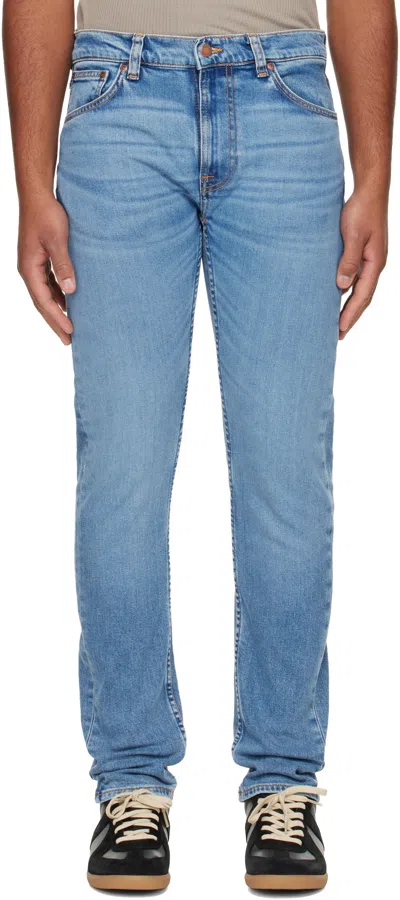 Nudie Jeans Blue Lean Dean Jeans