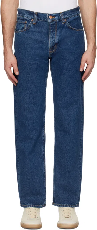 Nudie Jeans Blue Rad Rufus Jeans In Soul