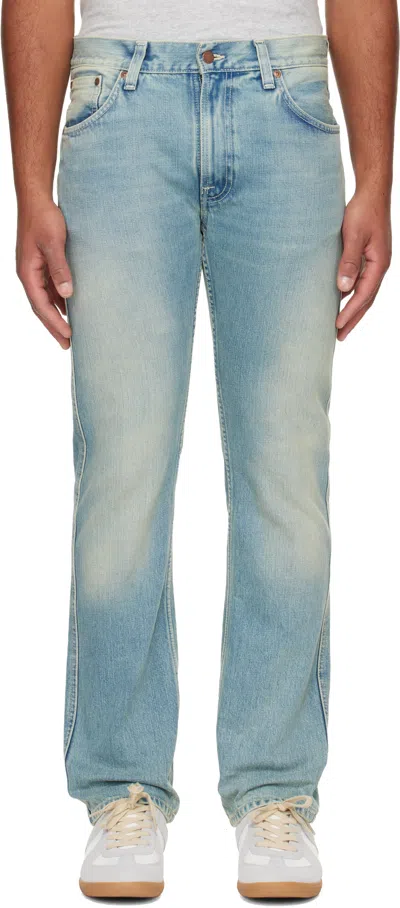 Nudie Jeans Blue Slim Jim Jeans
