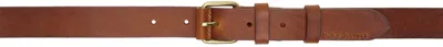 Nudie Jeans Brown Dwayne Belt In Toffee Brown
