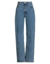 Nudie Jeans Co Woman Jeans Blue Size 30w-34l Cotton In Blue