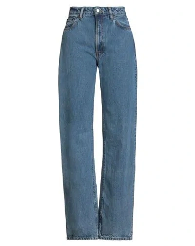 Nudie Jeans Co Woman Jeans Blue Size 30w-34l Cotton