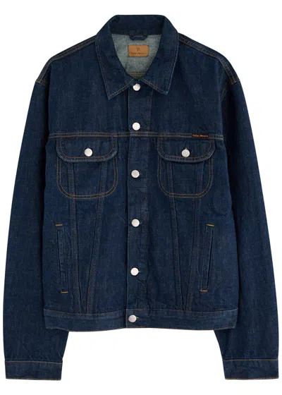 Nudie Jeans Danny 40s Redcast Denim Jacket In Dark Blue