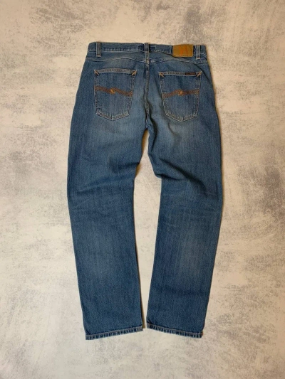 Pre-owned Nudie Jeans Denim Pants For Man In Light Blue