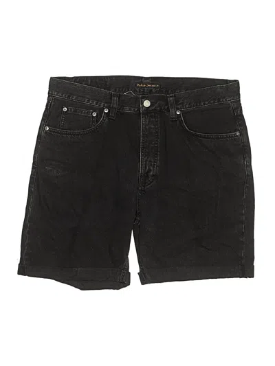 Pre-owned Nudie Jeans Denim Shorts In Black