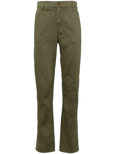 Nudie Jeans Easy Alvin Cotton-blend Trousers In Green