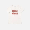 NUDIE JEANS EVE T SHIRT BOOGIE WOOGIE OFF WHITE
