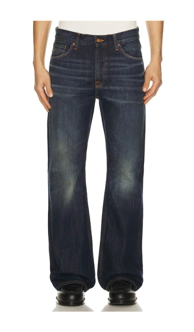 Nudie Jeans Flare Glenn Jeans In Blue