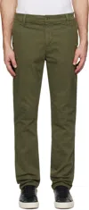 Nudie Jeans Green Easy Alvin Trousers In Olive