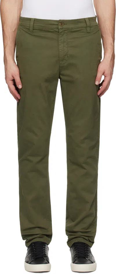 Nudie Jeans Green Easy Alvin Trousers In Olive