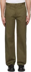 Nudie Jeans Green Tuff Tony Trousers In Green