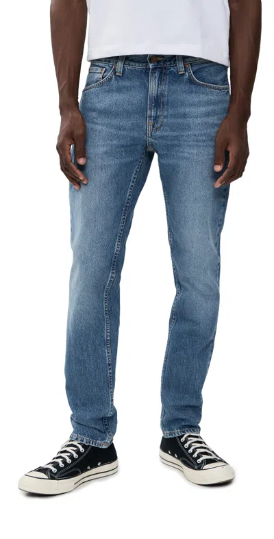 Nudie Jeans Gritty Jackson Straight Jeans Day Dreamer In Blue