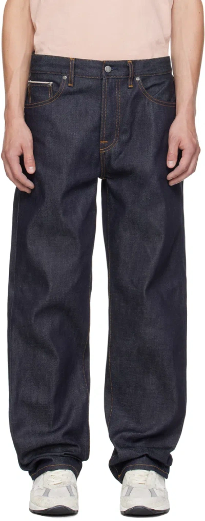 Nudie Jeans Indigo Tuff Tony Jeans In Dry Ace Selvage