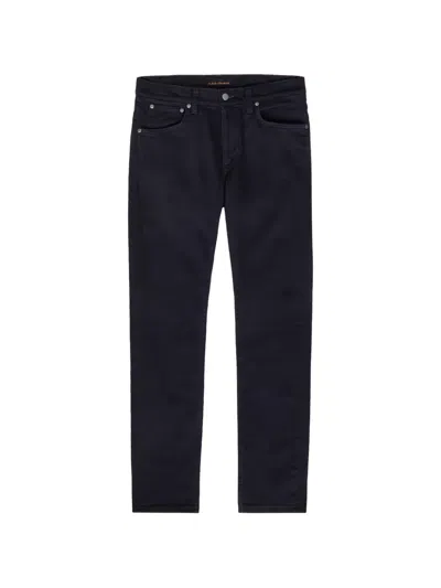 Nudie Jeans Lean Dean Five-pockets Jeans In Brown