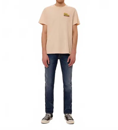 Nudie Jeans Lean Dean Jeans In Troubled Sea In Neutral