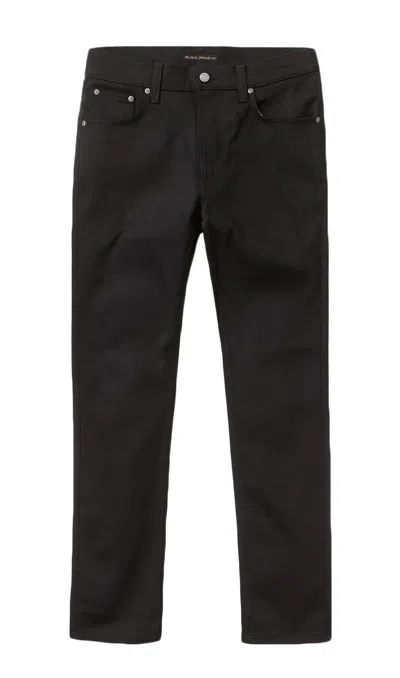 Nudie Jeans Steady Eddie Ii Slim-fit Tapered Organic Jeans In Black