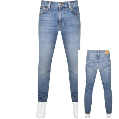 Nudie Jeans Lean Dean Mid Wash Jeans Blue