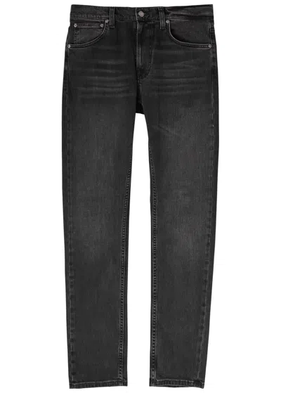 Nudie Jeans Lean Dean Slim-leg Jeans In Black