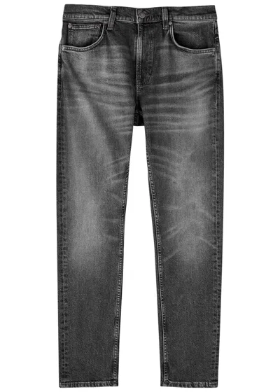 Nudie Jeans Lean Dean Slim-leg Jeans In Grey