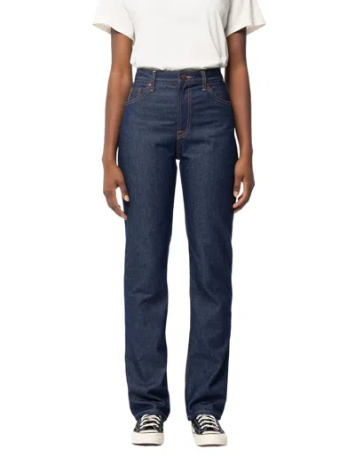 Nudie Jeans Lofty Lo Jean In Dry Blues In Multi