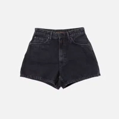 Nudie Jeans Maeve Denim Shorts Smooth Black In Blue