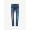 Nudie Jeans Mens Lean Dean Slim-fit Denim Jeans Blue Dawn In Blue