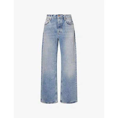 Nudie Jeans Mens Tuff Tony Wide-leg Denim Jeans Streaky Vintage