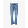 Nudie Jeans Mens Rad Rufus Straight-leg Denim Jeans Summer Shadow