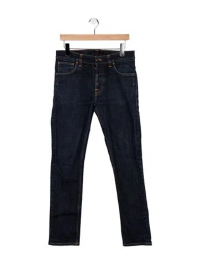 Pre-owned Nudie Jeans Mid-rise Skinny Leg Jeans In Blue