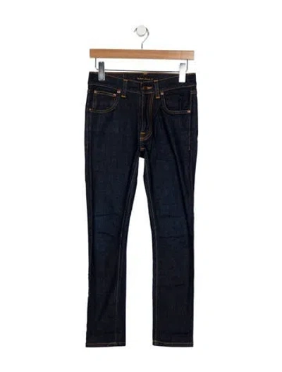 Pre-owned Nudie Jeans Mid-rise Skinny Leg Jeans In Blue