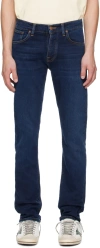 Nudie Jeans Navy Grim Tim Jeans In New Ink