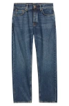 Nudie Jeans Nudie Rad Rufus High Waist Straight Leg Jeans In Blue
