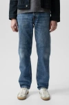 Nudie Jeans Nudie Rad Rufus High Waist Straight Leg Jeans In Blue