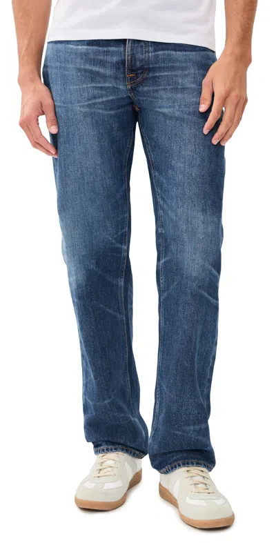 Nudie Jeans Rad Rufus Twisted Tracks Jeans Blue Twisted Tracks