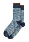 Nudie Jeans Rasmusson Multi Yarn Socks Blue In Blue