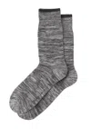 Nudie Jeans Rasmusson Multi Yarn Socks Dark Grey In Grey