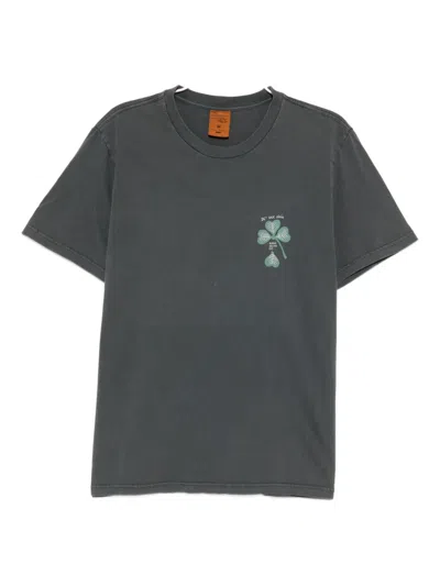 Nudie Jeans Roy-lost-leaf T-shirt In Gray