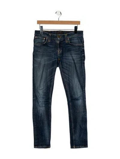 Pre-owned Nudie Jeans Skinny Jeans In Blue