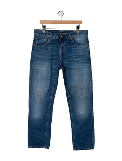 Pre-owned Nudie Jeans Slim Fit Jeans In Blue