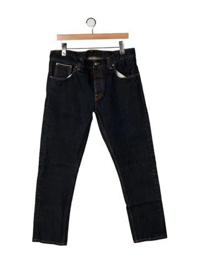 Pre-owned Nudie Jeans Slim Fit Jeans In Blue