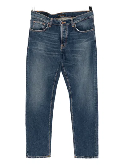Nudie Jeans Solid Ollie Jeans In Blue