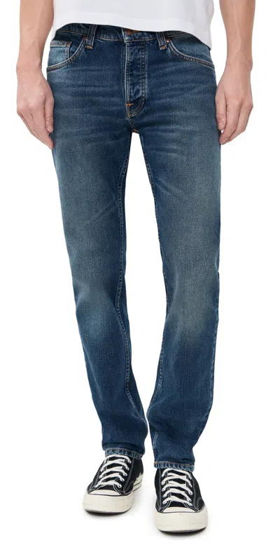 Nudie Jeans Solid Ollie Slim Jeans Wild Blue