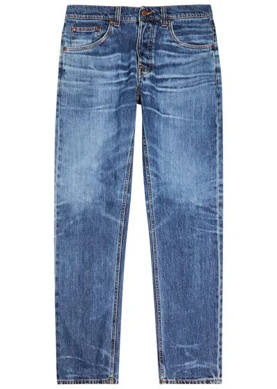 Nudie Jeans Solid Ollie Slim Straight-leg Jeans In Multi