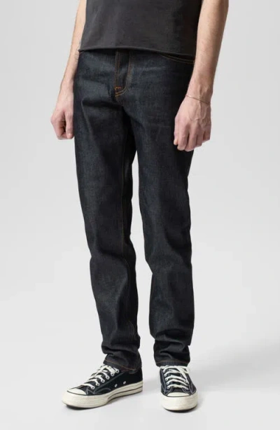 Nudie Jeans Steady Eddie Ii Straight Leg Jeans In Black