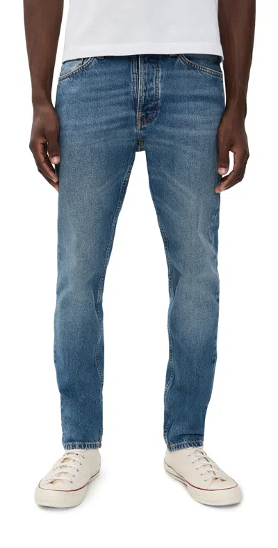 Nudie Jeans Steady Eddie Ii Tapered Jeans Blue Haze