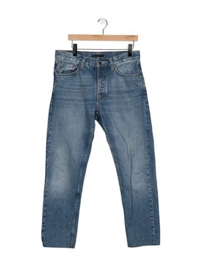 Pre-owned Nudie Jeans Straight-leg Jeans In Blue