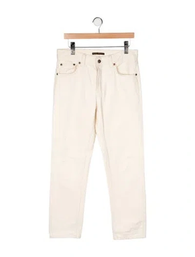 Pre-owned Nudie Jeans Straight-leg Jeans In Yellow