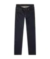 Nudie Jeans Nudie Lean Dean Straight Leg Jeans In Black